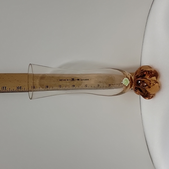 Vintage Three Star  Swedish Pull Glass Vase - Picture 2 of 4